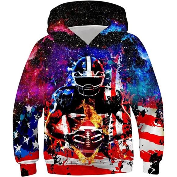 Designer's Boys Girls Hoodies for Kids 3D Prints Casual Sweatshirts with Pocket